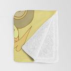 love bug valentine // retro surf art by surfy birdy Throw Blanket Gallery Image 3