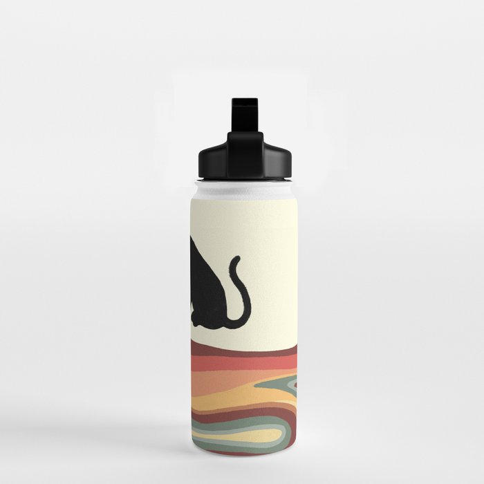 Rainbow cat 1 coffee milk drop Water Bottle Gallery Image 2