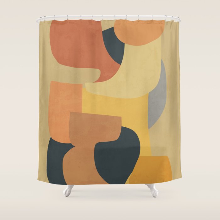 Modern Abstract Art 147 Shower Curtain Gallery Image 1