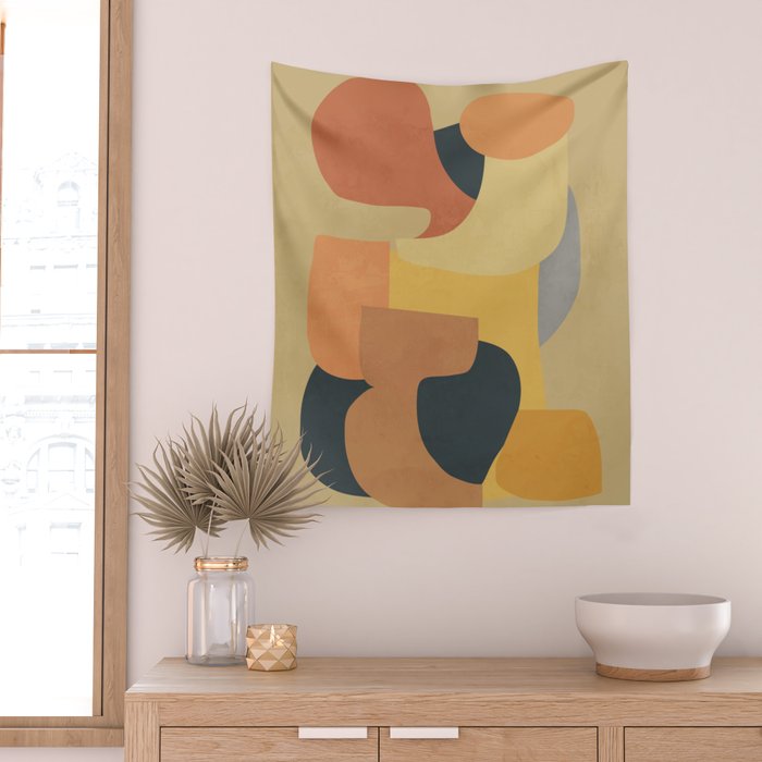 Modern Abstract Art 147 Wall Tapestry Gallery Image 2