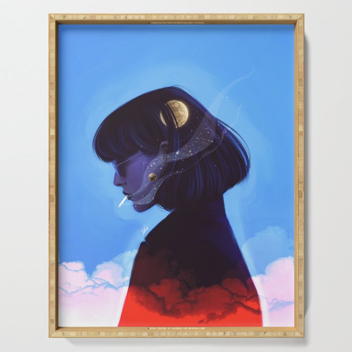 A talk with the universe. Serving Tray Gallery Image 1
