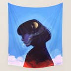 A talk with the universe. Wall Tapestry Gallery Image 4