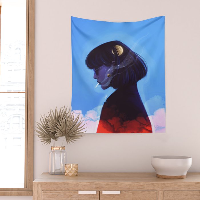 A talk with the universe. Wall Tapestry Gallery Image 2