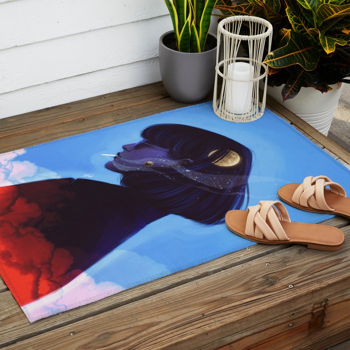 A talk with the universe. Outdoor Rug Gallery Image 2