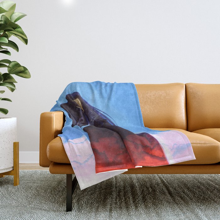 A talk with the universe. Throw Blanket Gallery Image 1