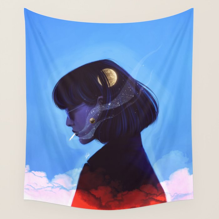 A talk with the universe. Wall Tapestry Gallery Image 2