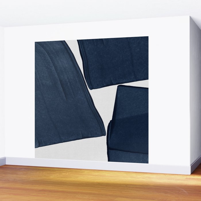 Minimalist Painting Blue III, Mid Century Modern Wall Mural Gallery Image 2