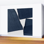 Minimalist Painting Blue III, Mid Century Modern Wall Mural Gallery Image 2