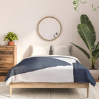 Minimalist Painting Blue III, Mid Century Modern Comforter Gallery Image 3