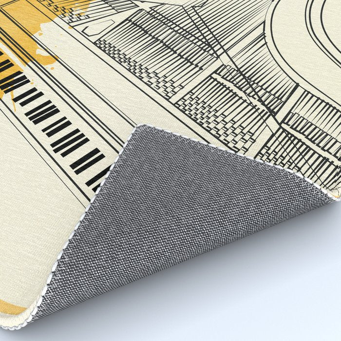 Abstract Minimal Musical Instrument 5 Rug Gallery Image 4