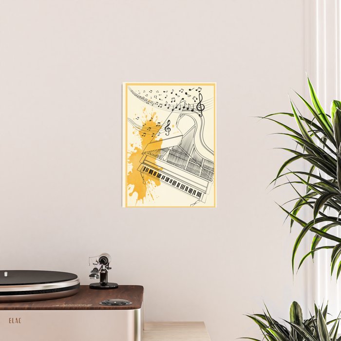 Abstract Minimal Musical Instrument 5 Poster Gallery Image 2