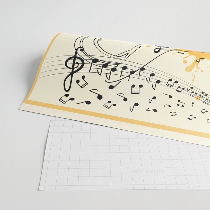 Abstract Minimal Musical Instrument 5 Wrapping Paper Gallery Image 2
