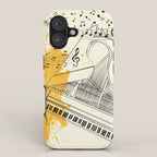 Abstract Minimal Musical Instrument 5 iPhone Case Gallery Image 1