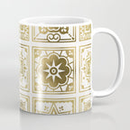 Talavera Mexican Tile - Gold Palette Coffee Mug Gallery Image 1