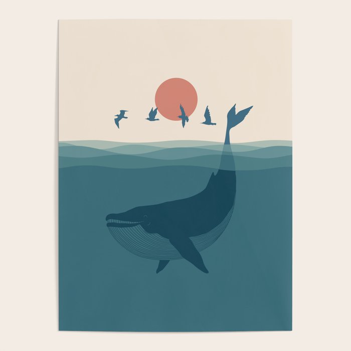 I'm like a bird - Whale Poster Gallery Image 1