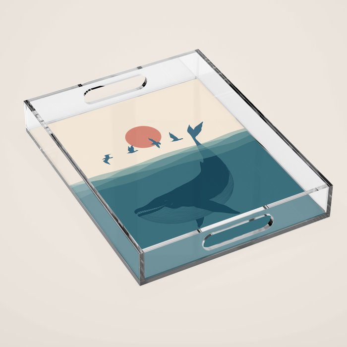 I'm like a bird - Whale Acrylic Tray Gallery Image 1
