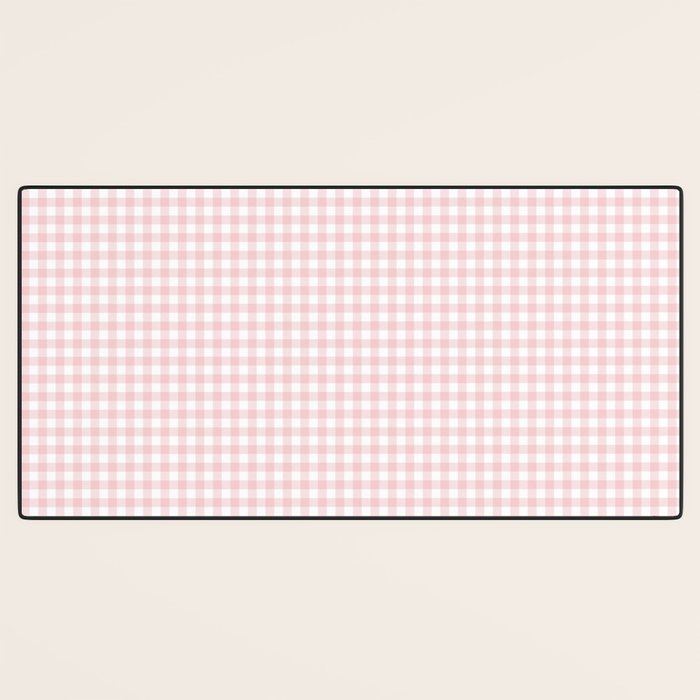 Pink Gingham Desk Mat Gallery Image 3