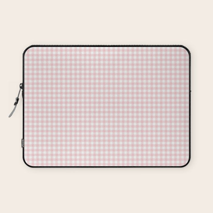 Pink Gingham Laptop Sleeve Gallery Image 1