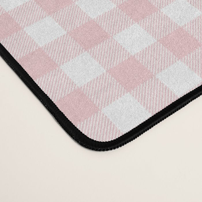 Pink Gingham Desk Mat Gallery Image 4