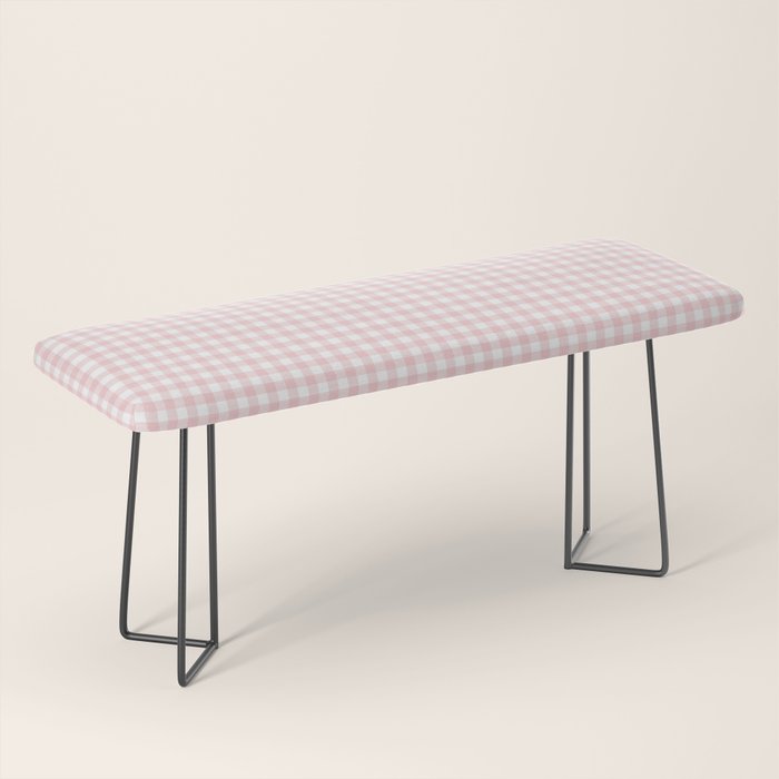 Pink Gingham Bench Gallery Image 1