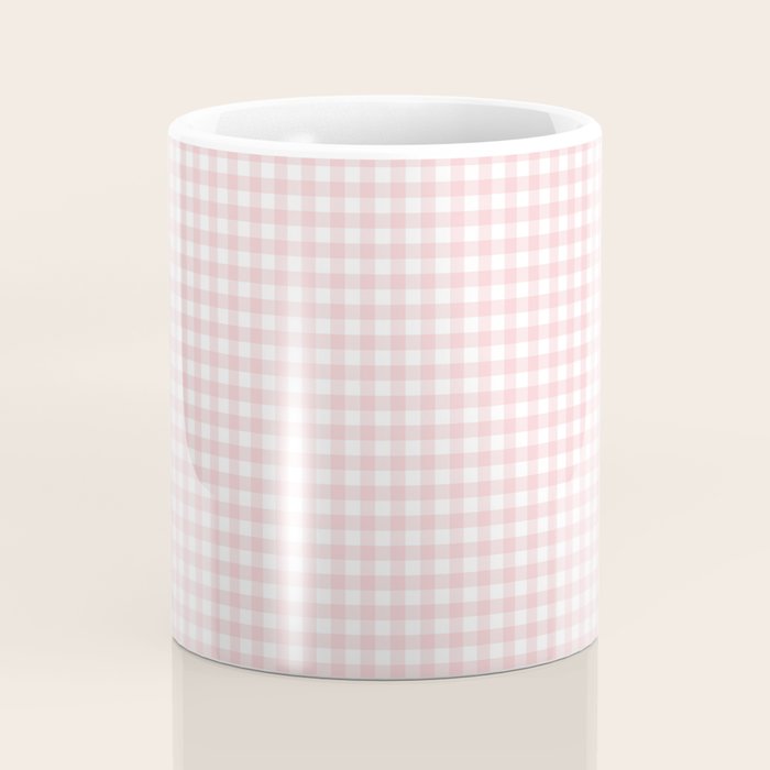 Pink Gingham Coffee Mug Gallery Image 4