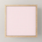 Pink Gingham Mini Art Print Gallery Image 1