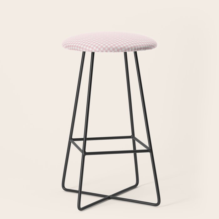 Pink Gingham Stool Gallery Image 1