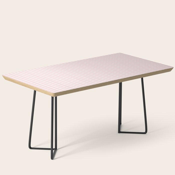 Pink Gingham Coffee Table Gallery Image 1