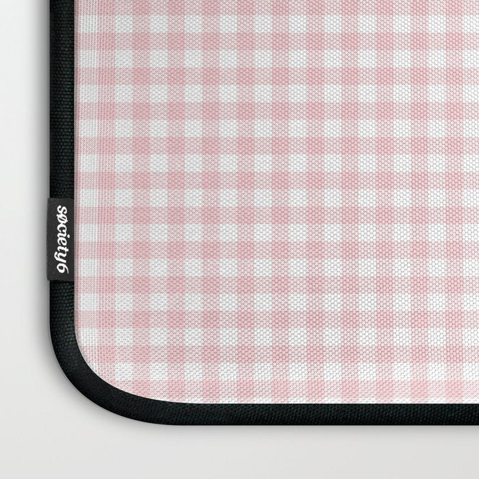 Pink Gingham Laptop Sleeve Gallery Image 3