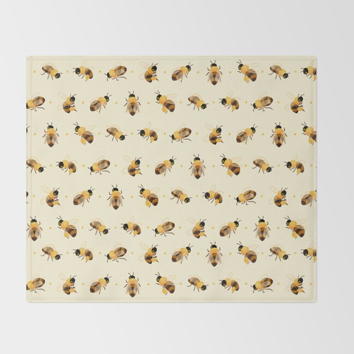 Honey bees Throw Blanket Gallery Image 2