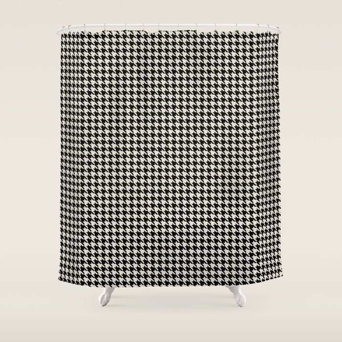Scandinavian Modern Houndstooth Shower Curtain Gallery Image 1