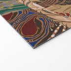 Heritage Patchwork Abstract Collage - Natural Motif Layers Welcome Mat Gallery Image 2