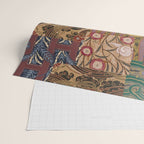 Heritage Patchwork Abstract Collage - Natural Motif Layers Wrapping Paper Gallery Image 2