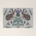 Thistle Rabbits Welcome Mat Gallery Image 1