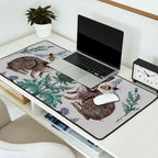 Thistle Rabbits Desk Mat Gallery Image 2