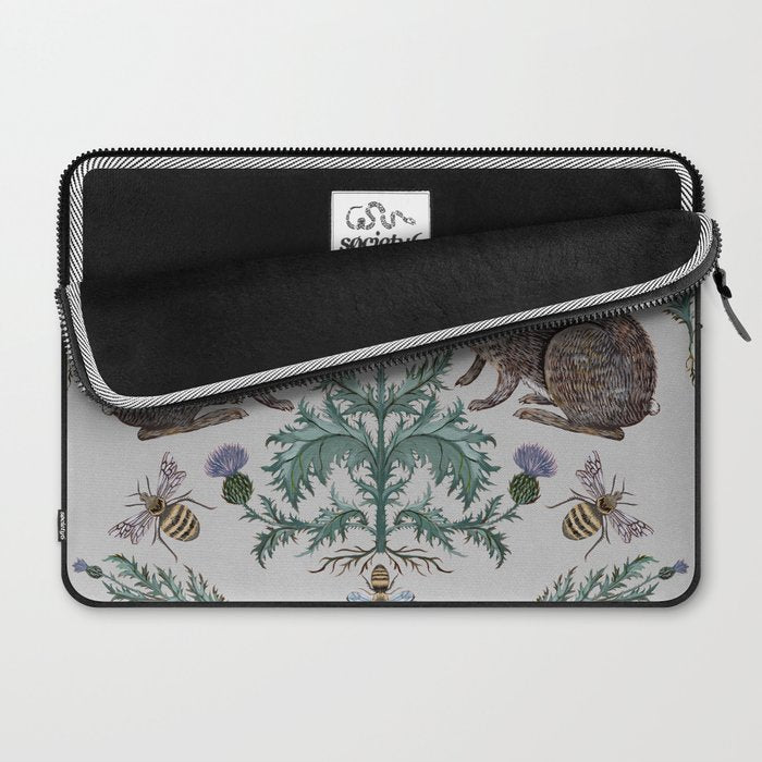 Thistle Rabbits Laptop Sleeve Gallery Image 2