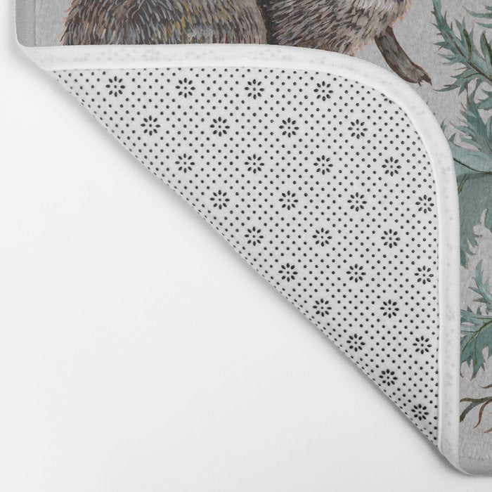 Thistle Rabbits Bath Mat Gallery Image 2