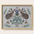 Thistle Rabbits Serving Tray Gallery Image 1