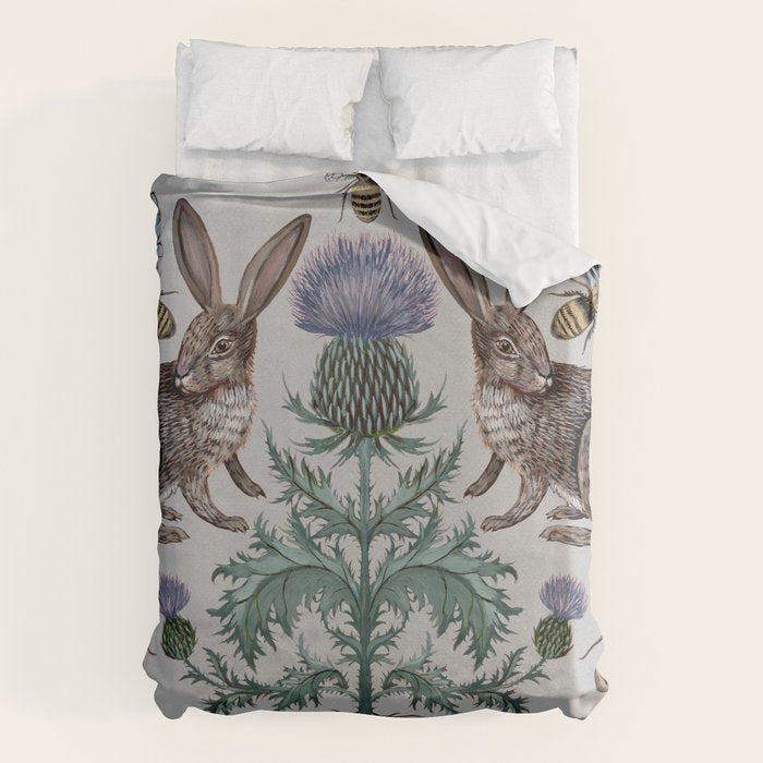 Thistle Rabbits Duvet Cover Gallery Image 6