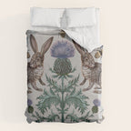 Thistle Rabbits Duvet Cover Gallery Image 6
