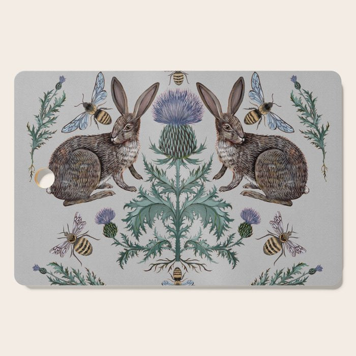 Thistle Rabbits Cutting Board Gallery Image 1