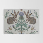 Thistle Rabbits Rug Gallery Image 2