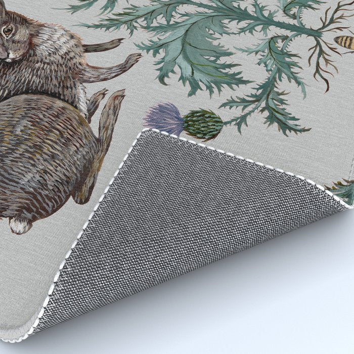Thistle Rabbits Rug Gallery Image 4