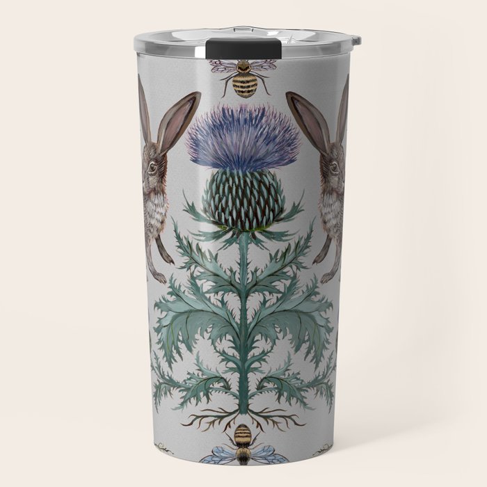 Thistle Rabbits Travel Mug Gallery Image 1