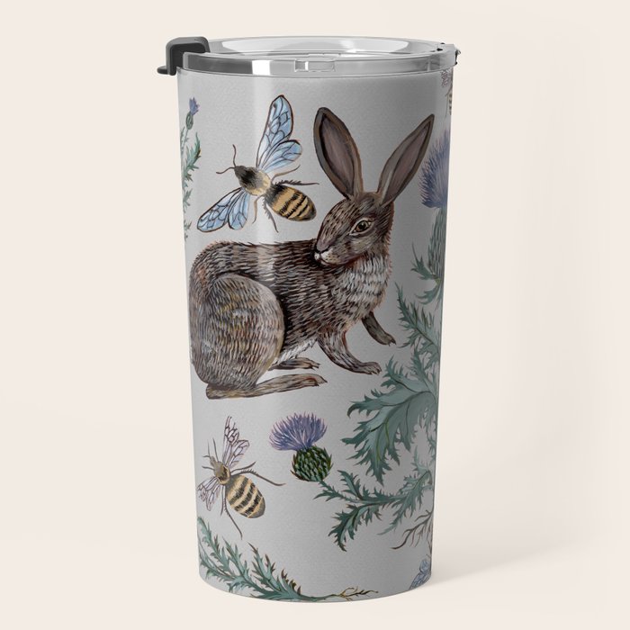 Thistle Rabbits Travel Mug Gallery Image 3