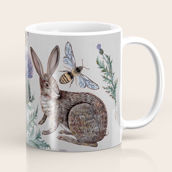 Thistle Rabbits Coffee Mug Gallery Image 1
