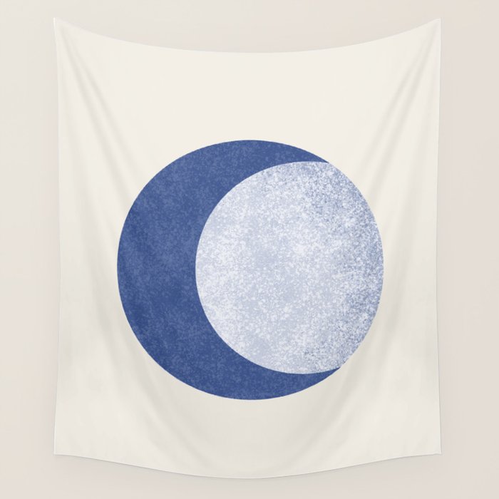 Moon Crescent - Blue Wall Tapestry Gallery Image 4