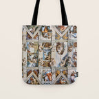 Sistine Chapel Ceiling Michelangelo Tote Bag Gallery Image 1