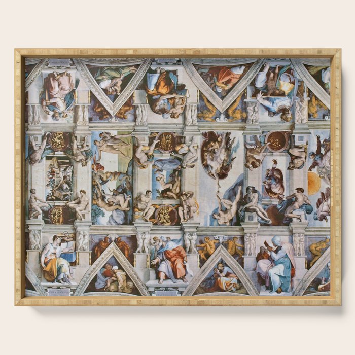 Sistine Chapel Ceiling Michelangelo Serving Tray Gallery Image 1
