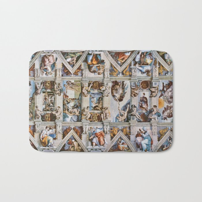 Sistine Chapel Ceiling Michelangelo Bath Mat Gallery Image 1